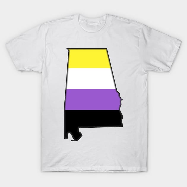 Alabama Non-Binary Pride! T-Shirt by somekindofguru